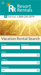 Mobile Screenshot of bookings.resortrentals.us